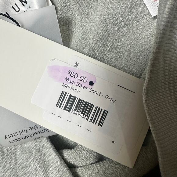 Lune Active Maia Biker Shorts Gray NEW - Picture 6 of 7